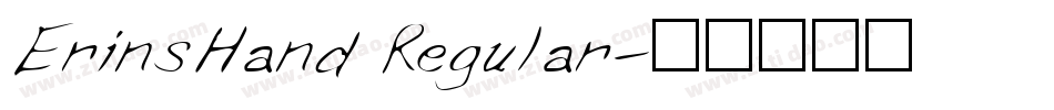 ErinsHand Regular字体转换